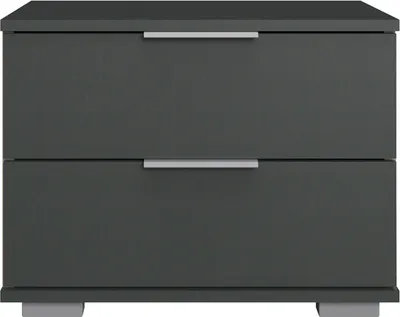 Produktbild von Schlafzimmer Nachttisch Nachtschrank in graphit ELSTRA-43, B/H/T ca. 52/40/38 cm