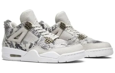 Immagine prodotto di Air Jordans 4 Retro Premium, modello con motivo a pelle di serpente, taglia EU: 44