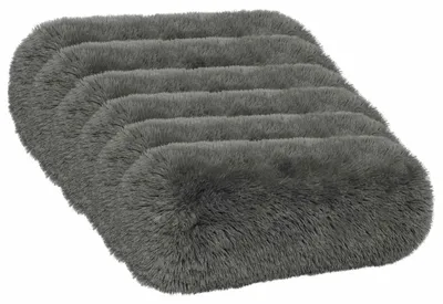 Obrázok produktu pre vidaXL Vankúšový poťah, 6 ks, HEERLEN, svetlosivý, priemer 15 x 40 cm, materiál: flísová tkanina