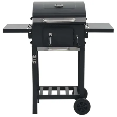 Zdjęcie produktu dla Grill Węglowy Z Dolną Półką, Czarny Lumarko!