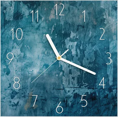 Produktbild von Wanduhr aus Glas mit Motiv Abstrakte Textur- 30 x 30 cm - inkl. Aufhängesystem