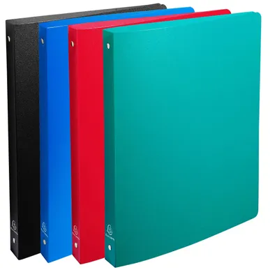 Produktbild von Exacompta 5x Ringbuch PP 700µ 4Ring Rücken 30mm A4 Überbreite sortiert 51490E