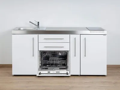 Produktbild von Stengel Miniküche Premiumline MPGS 180 A mit Kühlschrank, Geschirrspüler und Apothekerauszug