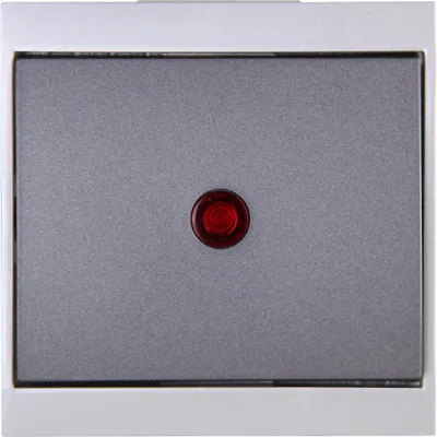 Produktbild von Kopp Kontrollschalter beleuchtet MALTA silber-anthrazit, 621665084