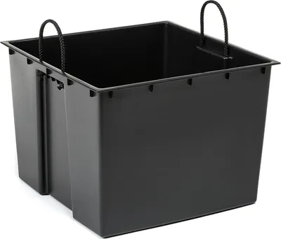 Image de Insert pour pots de plantes carré interchangeable 34x28 cm noir 28 L pour pots Lamela 68x35 cm-facile à contrôler la teneur en eau du pot
