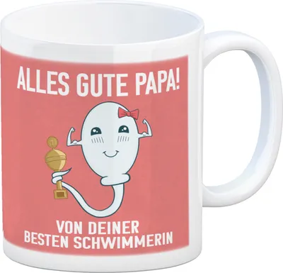 Produktbild von Alles gute Papa von {deinem besten Schwimmer} Kaffeebecher zum Vatertag