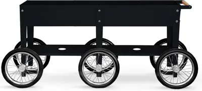 Obrázek produktu pro Herstera Urban Garden Wheels, Pojízdný květináč, Volně stojící, Pozinkovaná ocel, Černá, Obdélník, Venkovní