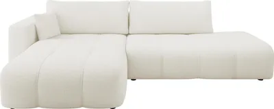 Produktbild von MIRJAN24 Ecksofa Furyn O, Wohnzimmer Eckcouch mit Bettkasten und Schlaffunktion, L-Form, Seite Links (Farbe: Velo 621)