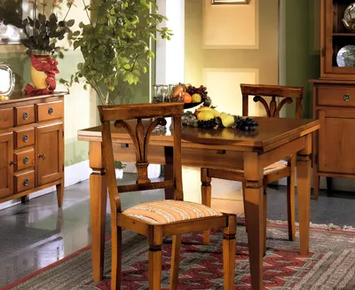 Produktbild von Esstisch Antik Stil Massivholz Möbel Italienische Esstische Tisch Holz Tische