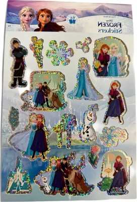 Produktbild von Frozen Eiskönigin Aufkleber Buch mit Anna, Elsa, Olaf und seine Freunde über 50 Sticker blau pink