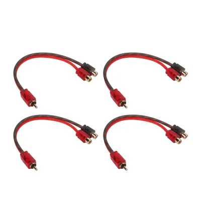 Zdjęcie produktu dla Kabel rozgałęźnika RCA Y Kabel adaptera RCA Y Kabel rozgałęźnika Y Kabel audio rozgałęźnika Y Kabel głośnikowy rozgałęźnika Y Kabel RCA