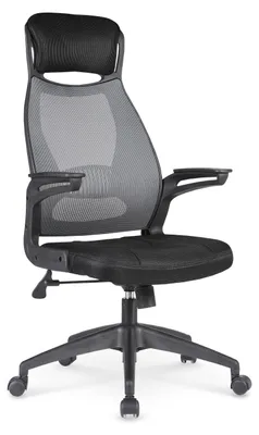 Imagen del producto de Silla de oficina Halmar Solaris con reposabrazos - negra/gris