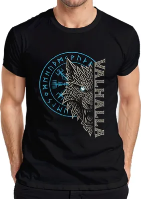 Produktbild von Wikinger Langarmshirt „Odins Blick“ Mit Vegvisir Runen – Kraftvolles Design!