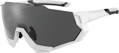 Produktbild von Falkann Rush Fahrradbrille Set – Polarisierte Sport- & Sonnenbrille mit 5 Wechselgläsern – UV400 Schutz – Weiß/Schwarz