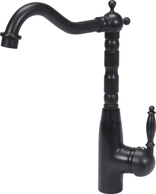 Produktbild von Küchenarmatur RETRO BLACK , Vintage, Wasserhahn, Spültischarmatur, Mischbatterie