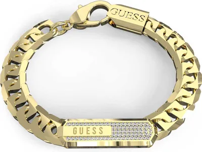 Immagine prodotto di Bracciali Bracciale a catena Guess Gold Collection Racer tag - uomo