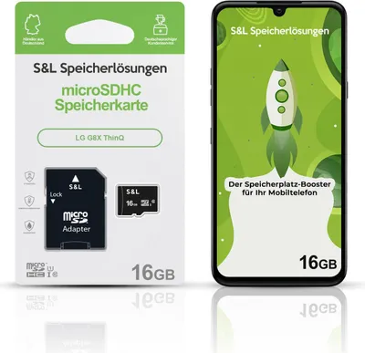 Produktbild von microSD Speicherkarte S&L für LG G8X ThinQ - Speicherkapazität: 16 GB