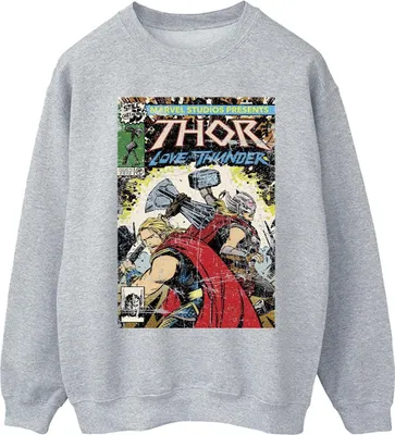 Produktbild von Marvel - "Love And Thunder" Sweatshirt für Herren BI47324 (S) (Grau)