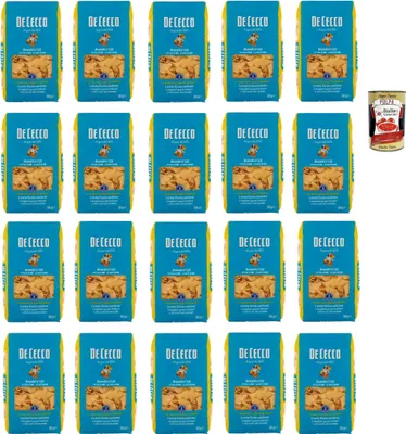 Produktbild von De Cecco Rombi N°121, 100% Italienisch Pasta Nudeln 24x 500g + Italian Gourmet Polpa 400g