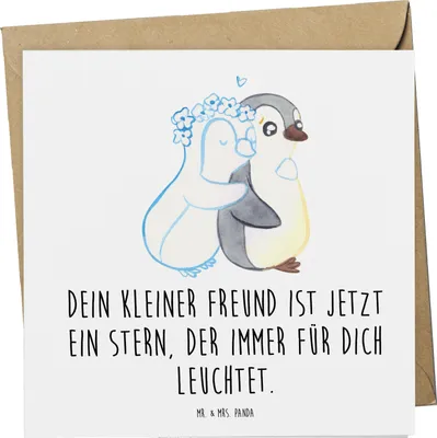Produktbild von Mr. & Mrs. Panda Deluxe Karte Trauerbewältigung Haustierverlust - Weiß - Geschenk, Zuversicht, anlasskarte, Vertrauem, Hoffnung, Trost, Mutmacher, Klappkarte, Schmerz