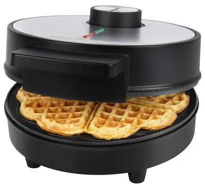 Waffeleisen Herzform, Antihaftbeschichtung, 1200 W, stufenlose Bräunung
