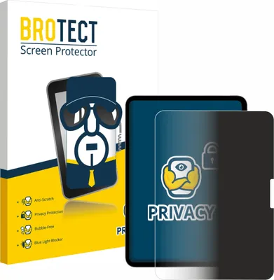 Produktbild von BROTECT Sichtschutzfolie für Apple iPad Pro 11" 2024 / 2025 Anti-Spy Privacy Sichtschutz Blickschutz Folie Blaulicht-Schutz