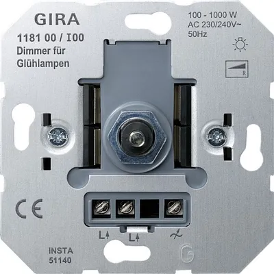 Produktbild von Gira Dimmer-Einsatz 100-1000W 118100