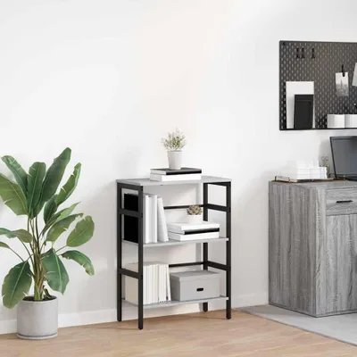 Image de Maison Exclusive - Bibliothèque 2 étagères, 60 x 29,5 x 81 cm, en panneaux de particules