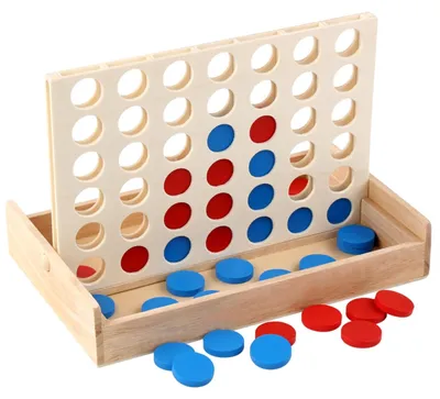 Produktbild von "4 gewinnt" – Das Spiel: Ein Reisespiel für 4 Spieler – Holzspiel – Ein klassisches Strategiespiel