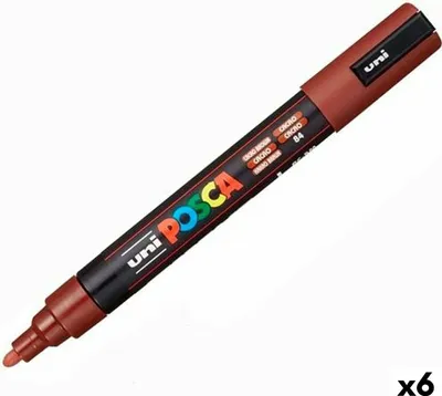 Produktbild von Marker POSCA PC-5M Braun (6 Stück)