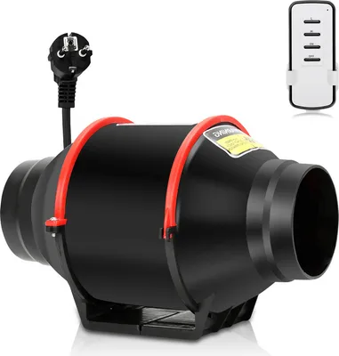 Produktbild von SWANEW Rohrventilator 100mm Bad-Lüfter mit Fernbedienung Lüfter Leise Wandlüfter Abluftventilator