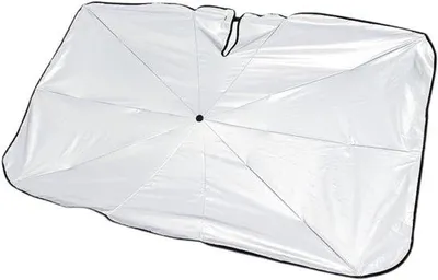 Produktbild von Famanu Sonnenblende für die Frontscheibe - geeignet als Zubehör für Sonnenblenden - passend für die meisten Fahrzeuge - langlebig und einfach zu