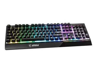 Zdjęcie produktu dla MSI Vigor GK30, Przewodowa, USB, Mechaniczna, QWERTZ, RGB LED, Czarny