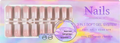 Produktbild von 5 Farbverlaufsfarben, weiche Gel-Nagelspitzen, voraufgetragener Basislack und Spitzengrundierung, vorgefertigte künstliche Nägel, 15 Größen, falsch für Kunst-DIY