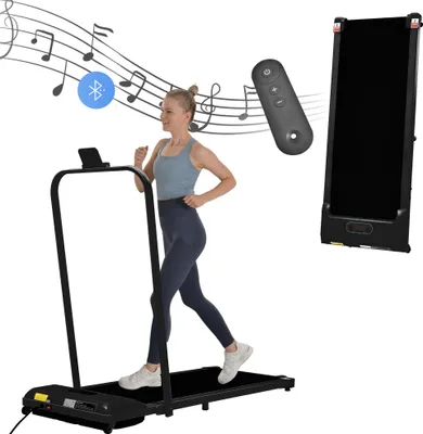 Produktbild von Laufband, Klapplaufband mit Fernbedienun 1-6km/h Geschwindigkeit mit LED-Display & Bluetooth Lautsprecher&Telefonhalterung,Laufband für Zuhause & Büro