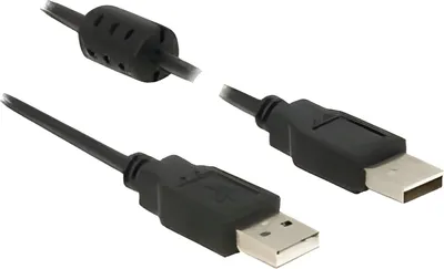 Produktbild von Delock - USB-Kabel - USB (M) zu USB (M) - USB 2.0 - 50 cm - Schwarz