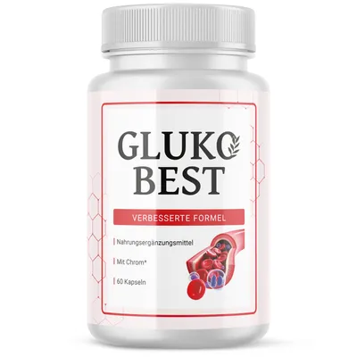 Produktbild von GlukoBest Kapseln | Glucobest mit Zink, Chrom und sekundären Pflanzenstoffen | 60 Kapseln Inhalt pro Dose 1x