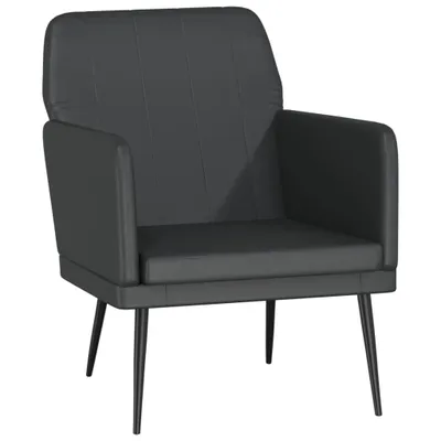 Image de Fauteuil Noir 61x78x80 cm Similicuir
