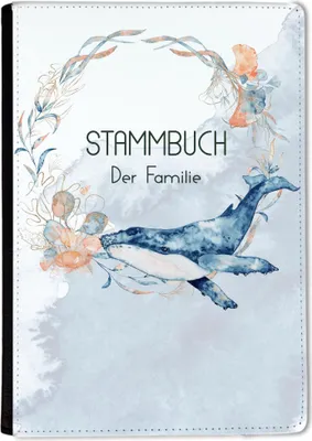 Produktbild von Familienstammbuch, Stammbuch A5 Unterwasserwelt Watercolor Stammbuch der Familie, für Hochzeit