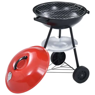 Immagine prodotto di Barbecue a Carbone Kettle Portatile XXL con Ruote 44 cm