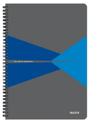 Produktbild von Leitz 44961035, Einfarbig, Blau, Grau, A4, 90 Blätter, 80 g/m², Liniertes Papier