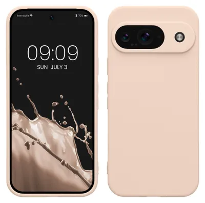 Produktbild von kwmobile Handyhülle für Google Pixel 9 Hülle - weiches Handy Silikon Case - Schutzhülle Cover - Coconut Swirl
