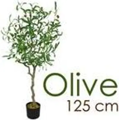 Produktbild von Olivenbaum Olive Künstlich Olivenbusch Kunstbaum Kunstpflanze Künstliche Pflanze Künstlicher Baum Innendekoration 125 cm Decovego