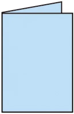 Produktbild von Rössler Papier 220719517 Coloretti Doppelkarte - B6 hoch, 5 Stück, himmelblau