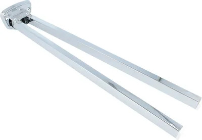 Produktbild von Handtuchhalter - 2-armig - Messing verchromt, Baulänge 410 mm