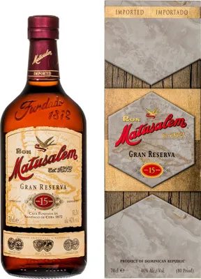 Obrázek produktu pro Rum Matusalem Gran Reserva 15 Y.O. 700 ml v kartonu | vodka