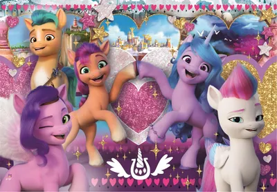Produktbild von Clementoni Maxi Puzzle My Little Pony Heart, 104 Teile.