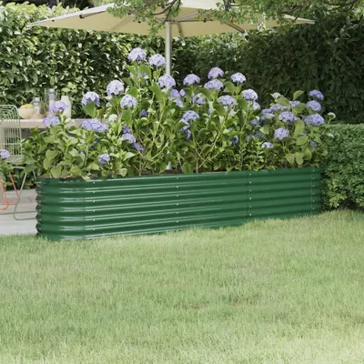 Obrázek produktu pro Maison Exclusive - Vyvýšený záhon pozinkovaná ocel 224x40x36 cm zelený