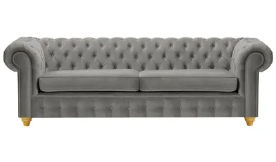 Produktbild von SLF24 - Dreisitzer-Sofa Chesterfield Max - anthrazit - Velluto 19