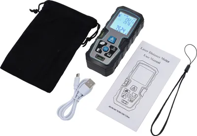 Zdjęcie produktu dla dalmierz laserowy 120M, podwójna poziomica, pomiar ciągły, pomiar objętości, pomiar pitagorejski, wodoodporność IP54, m/ft/in/ft